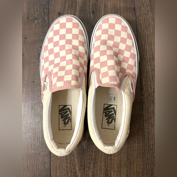 VANS - Slip-On Checkerboard Skate Shoe - Foxglove / White - Women’s 7.5 - Picture 2 of 7